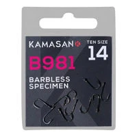 Kamasan B981 Specimen Barbless Eyed Hooks